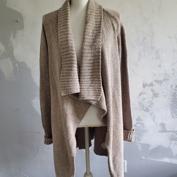 Cabi Oatmeal Duster Chunky Collar Cardigan  Med size - Picture 2 of 11